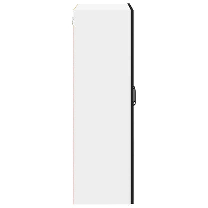 Wall Glass Cabinet LUCCA Black 60 x 31 x 100 cm Engineered Wood