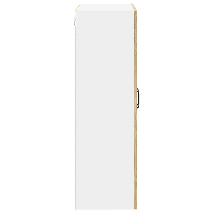 Wall Glass Cabinet LUCCA Sonoma Oak 60 x 31 x 100 cm