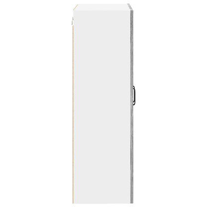 Wall Glass Cabinet LUCCA Grey Sonoma 60 x 31 x 100 cm