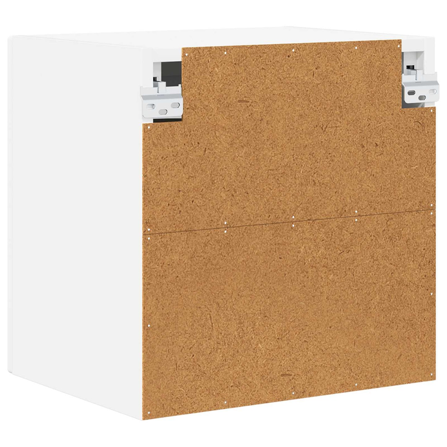 Wall Glass Cabinet PORTO White 40 x 31 x 40 cm Engineered Wood