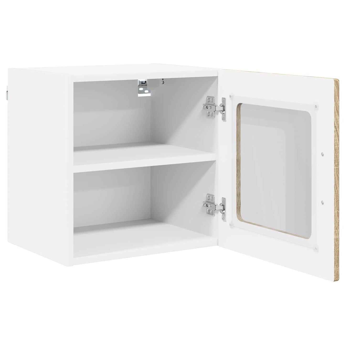 Wall Glass Cabinet PORTO Sonoma Oak 40 x 31 x 40 cm