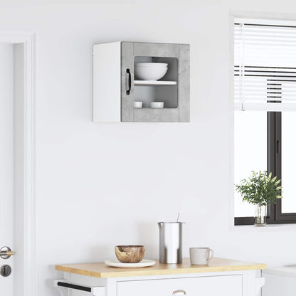 Wall Glass Cabinet PORTO Concrete Grey 40 x 31 x 40 cm