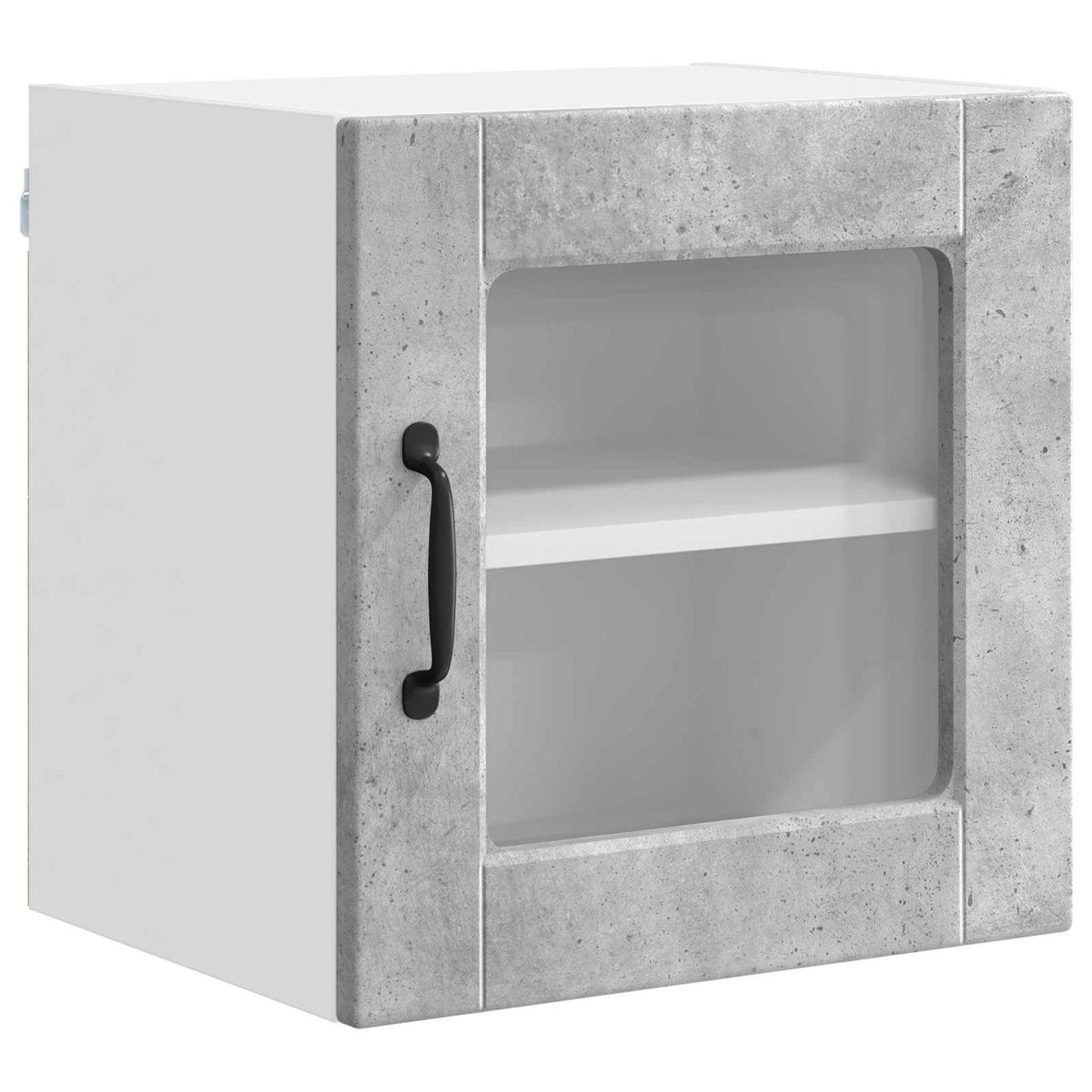 Wall Glass Cabinet PORTO Concrete Grey 40 x 31 x 40 cm