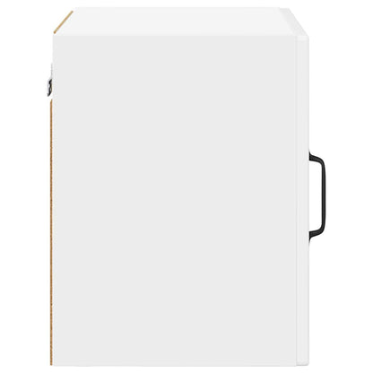 Wall Glass Cabinet PORTO 2 pcs High Gloss White 40 x 31 x 40 cm
