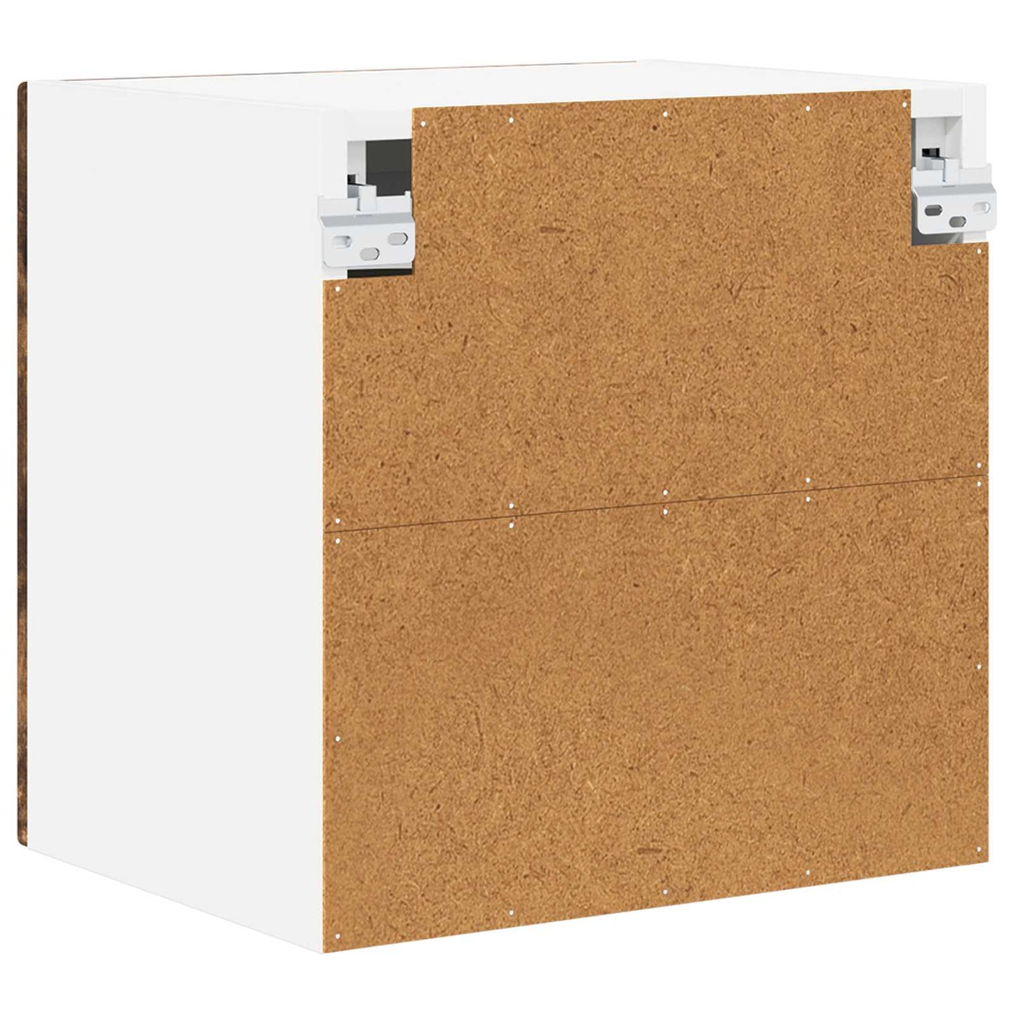 Wall Glass Cabinet PORTO Smoked Oak 40 x 31 x 40 cm
