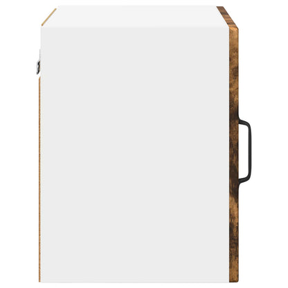 Wall Glass Cabinet PORTO Smoked Oak 40 x 31 x 40 cm