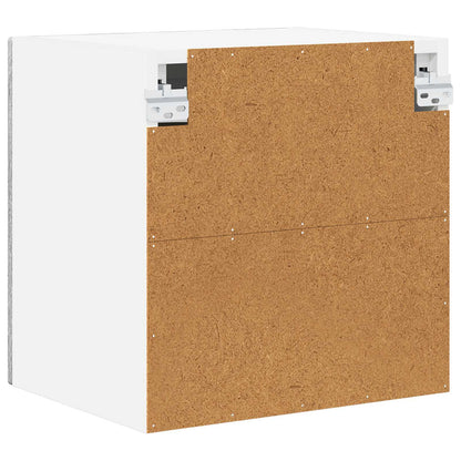 Wall Glass Cabinet PORTO Grey Sonoma 40 x 31 x 40 cm
