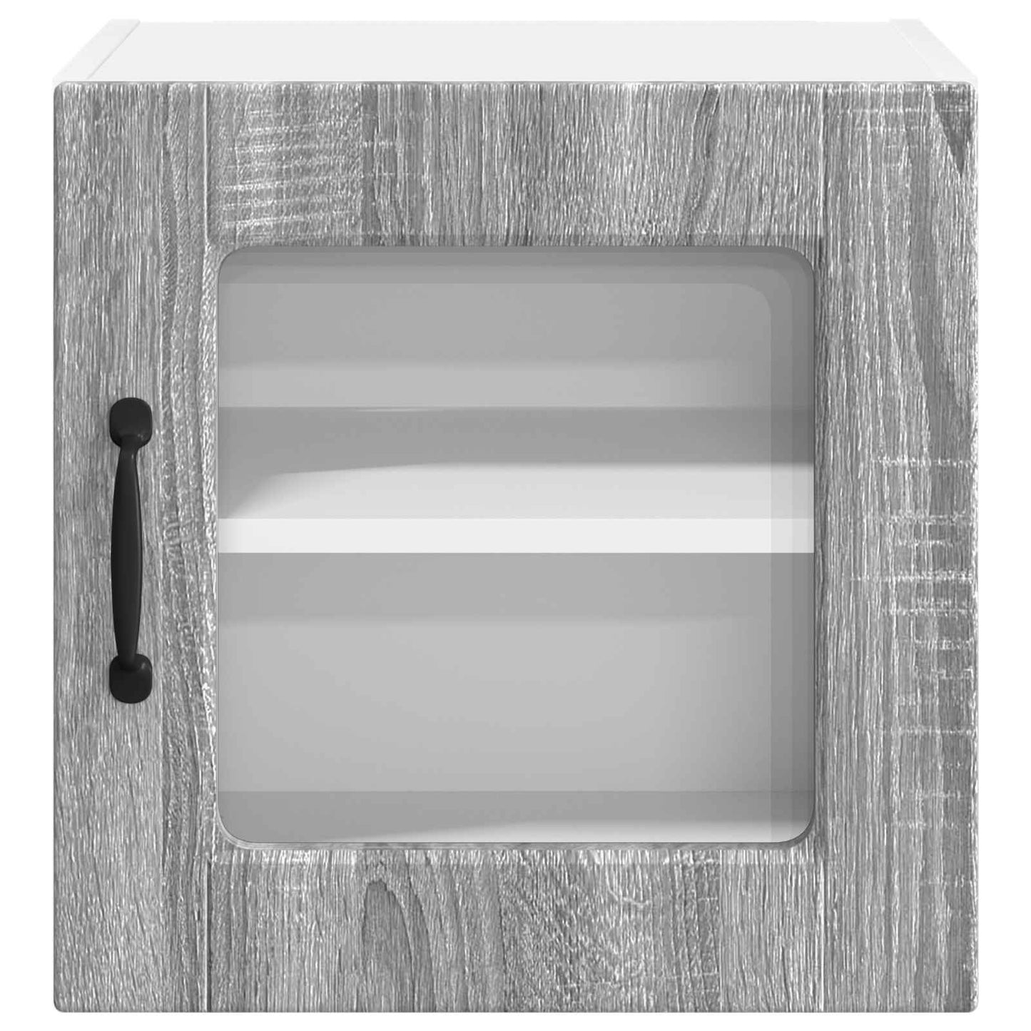 Wall Glass Cabinet PORTO Grey Sonoma 40 x 31 x 40 cm