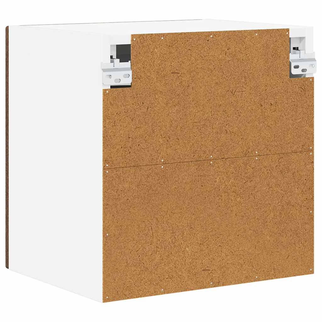 Wall Glass Cabinet PORTO Brown Oak 40 x 31 x 40 cm