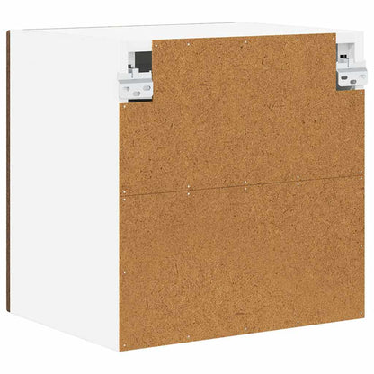Wall Glass Cabinet PORTO Brown Oak 40 x 31 x 40 cm