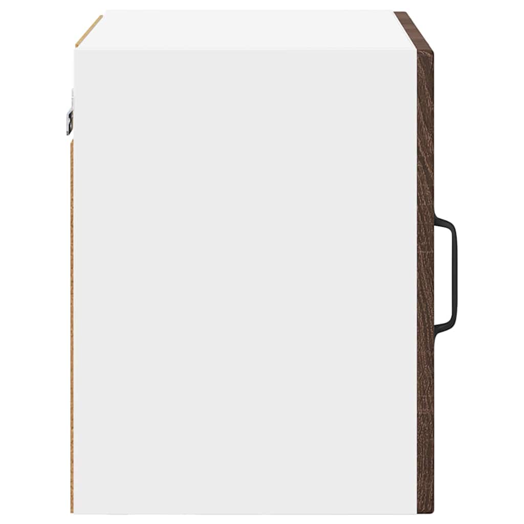 Wall Glass Cabinet PORTO Brown Oak 40 x 31 x 40 cm