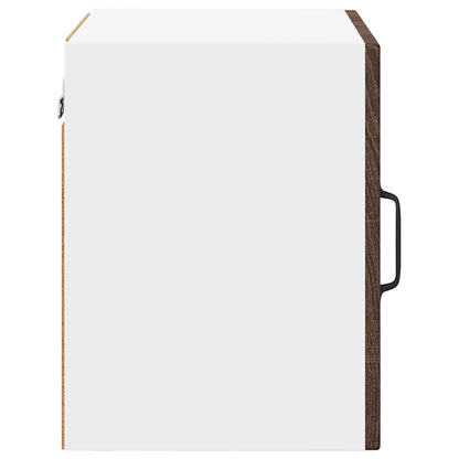 Wall Glass Cabinet PORTO Brown Oak 40 x 31 x 40 cm