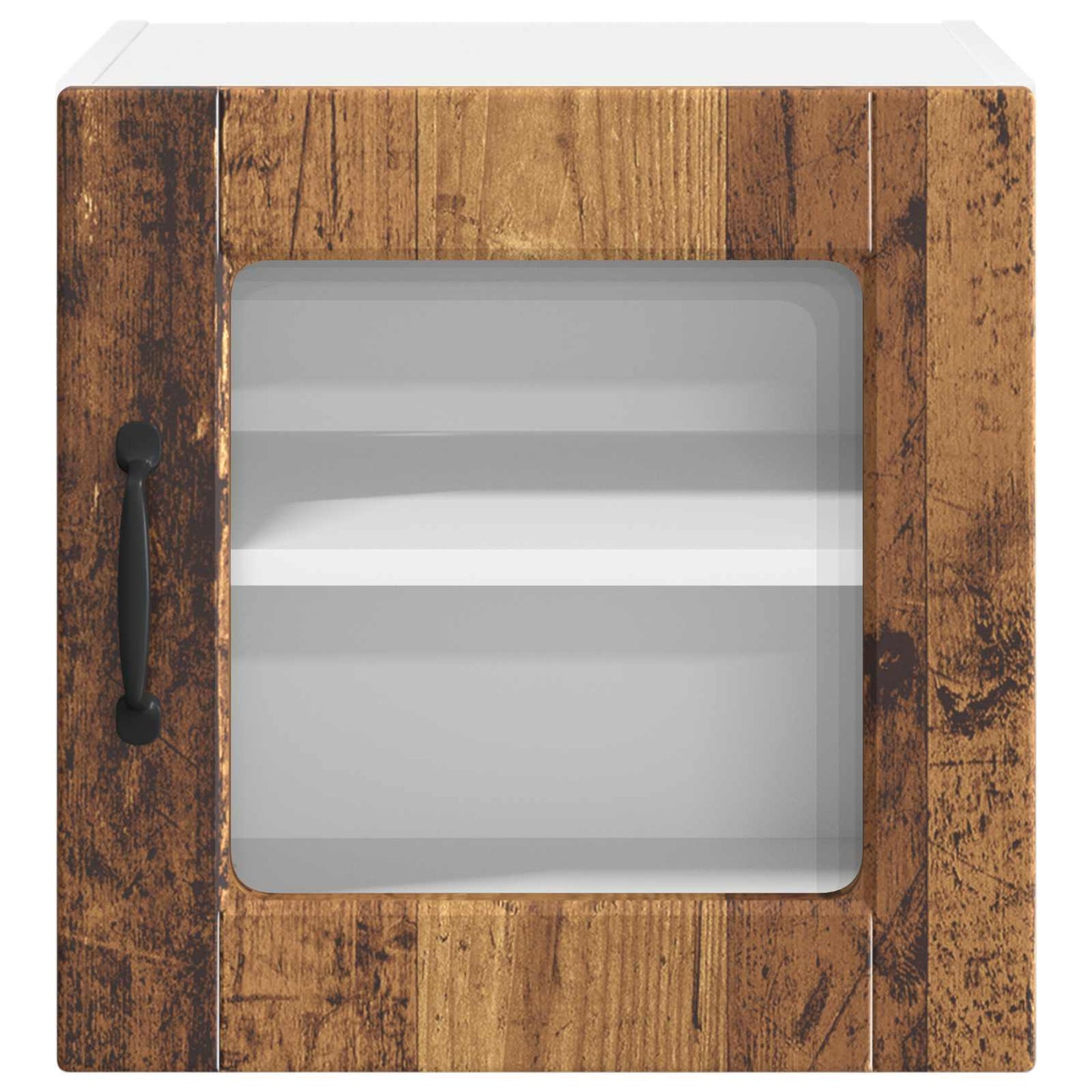 Wall Glass Cabinet PORTO 2 pcs Old Wood 40 x 31 x 40 cm