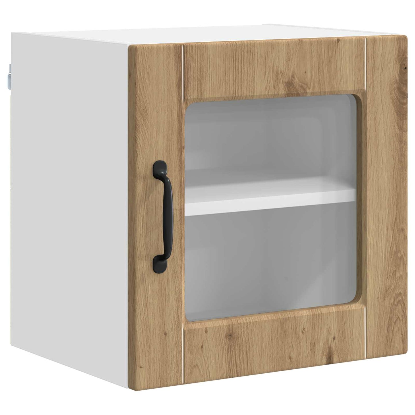Wall Glass Cabinet PORTO Artisan Oak 40 x 31 x 40 cm