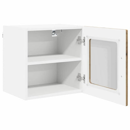 Wall Glass Cabinet PORTO Artisan Oak 40 x 31 x 40 cm