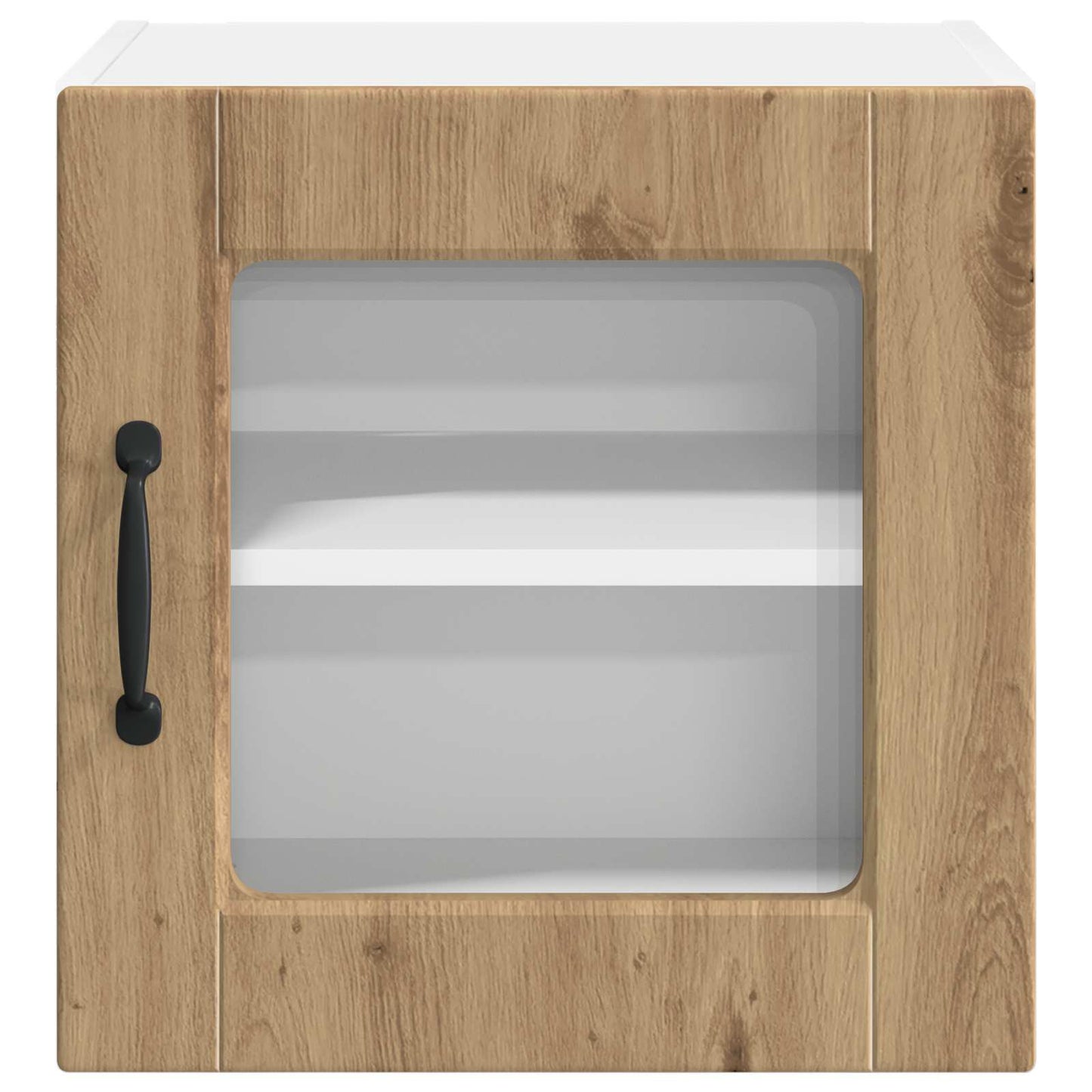 Wall Glass Cabinet PORTO Artisan Oak 40 x 31 x 40 cm