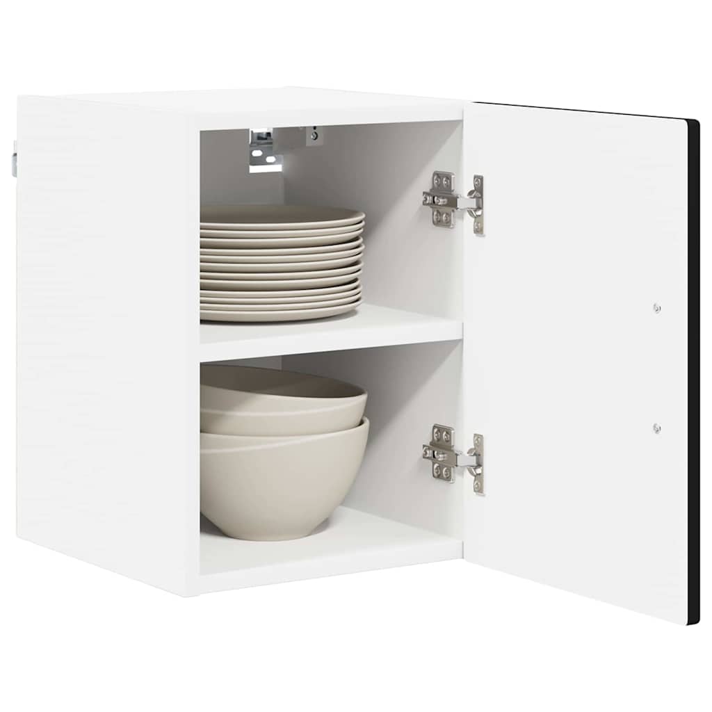 Wall Cabinet PORTO Black 30 x 31 x 40 cm Engineered Wood
