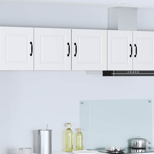Wall Cabinet PORTO 2 pcs White Engineered Wood