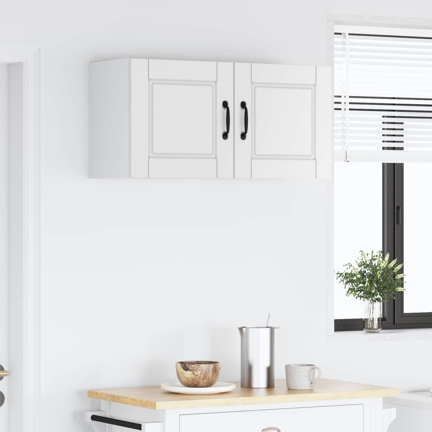 Wall Cabinet PORTO 2 pcs White 40 x 31 x 40 cm Engineered Wood