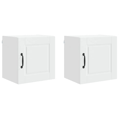 Wall Cabinet PORTO 2 pcs White 40 x 31 x 40 cm Engineered Wood