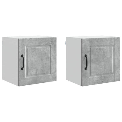 Wall Cabinet PORTO 2 pcs Concrete Grey 40 x 31 x 40 cm