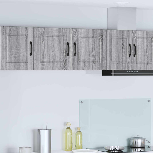 Wall Cabinet PORTO 2 pcs Grey Sonoma Engineered Wood