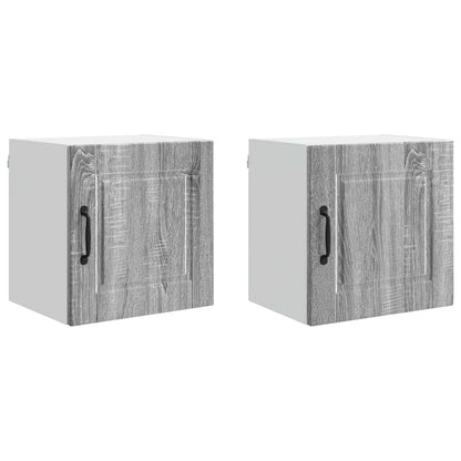 Wall Cabinet PORTO 2 pcs Grey Sonoma 40 x 31 x 40 cm