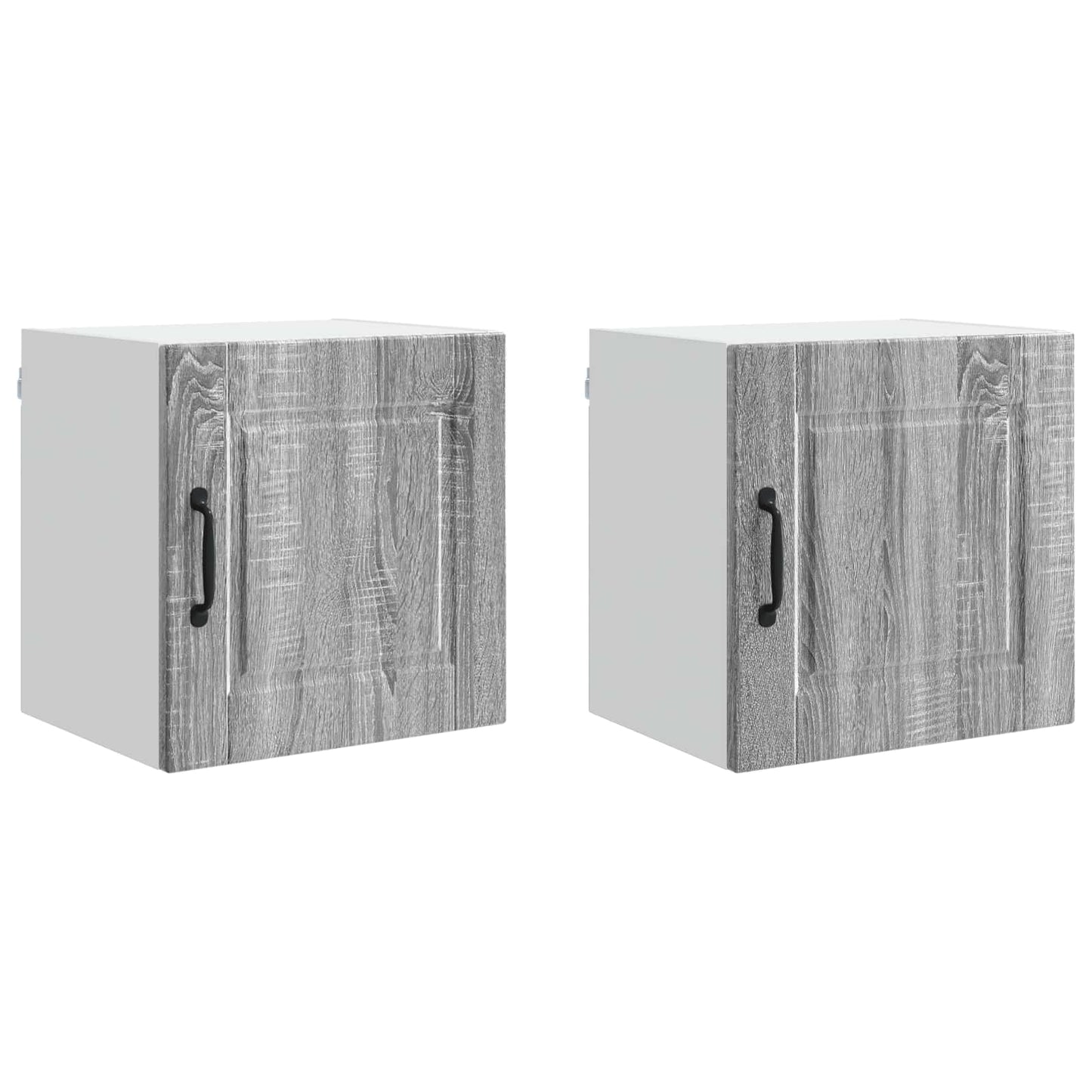 Wall Cabinet PORTO 2 pcs Grey Sonoma Engineered Wood
