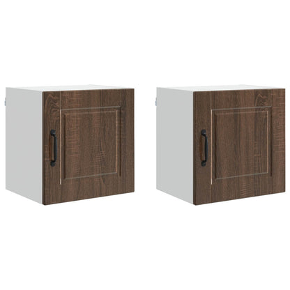 Wall Cabinet PORTO 2 pcs Brown Oak 40 x 31 x 40 cm