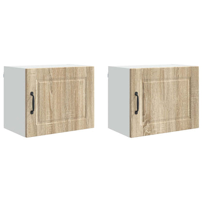 Wall Cabinet PORTO 2 pcs Sonoma Oak Engineered Wood