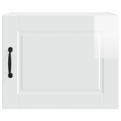 Wall Cabinet PORTO 2 pcs High Gloss White Engineered Wood