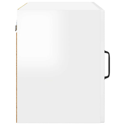 Wall Cabinet PORTO 2 pcs High Gloss White Engineered Wood
