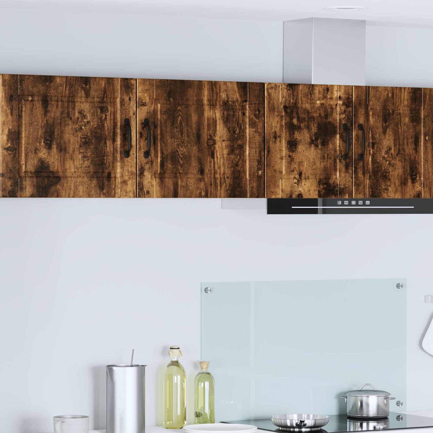 Wall Cabinet PORTO Smoked Oak 50 x 31 x 40 cm Engineered Wood