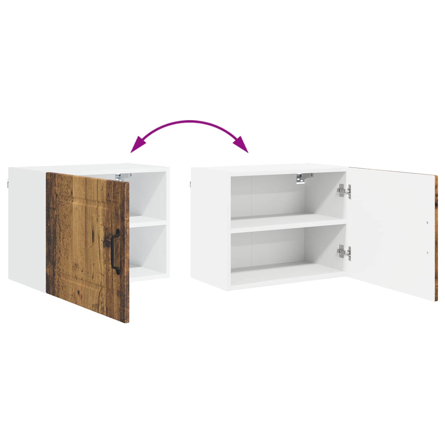 Wall Cabinet PORTO Old Wood 50 x 31 x 40 cm Engineered Wood
