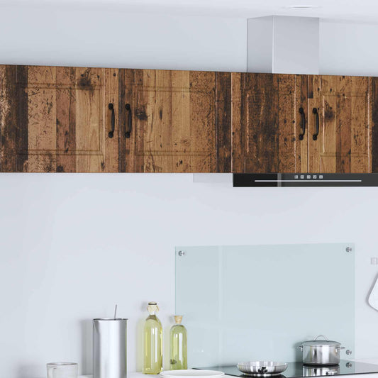 Wall Cabinet PORTO 2 pcs Old Wood Engineered Wood