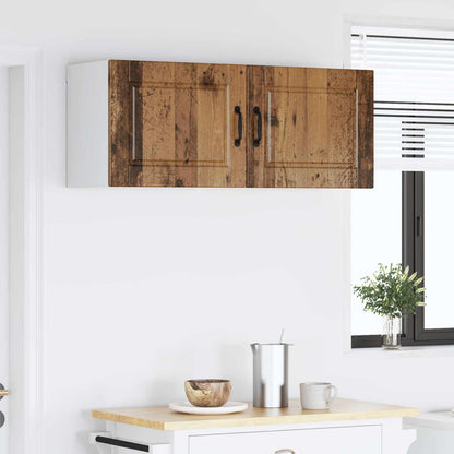 Wall Cabinet PORTO 2 pcs Old Wood Engineered Wood