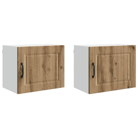 Wall Cabinet PORTO 2 pcs Artisan Oak Engineered Wood