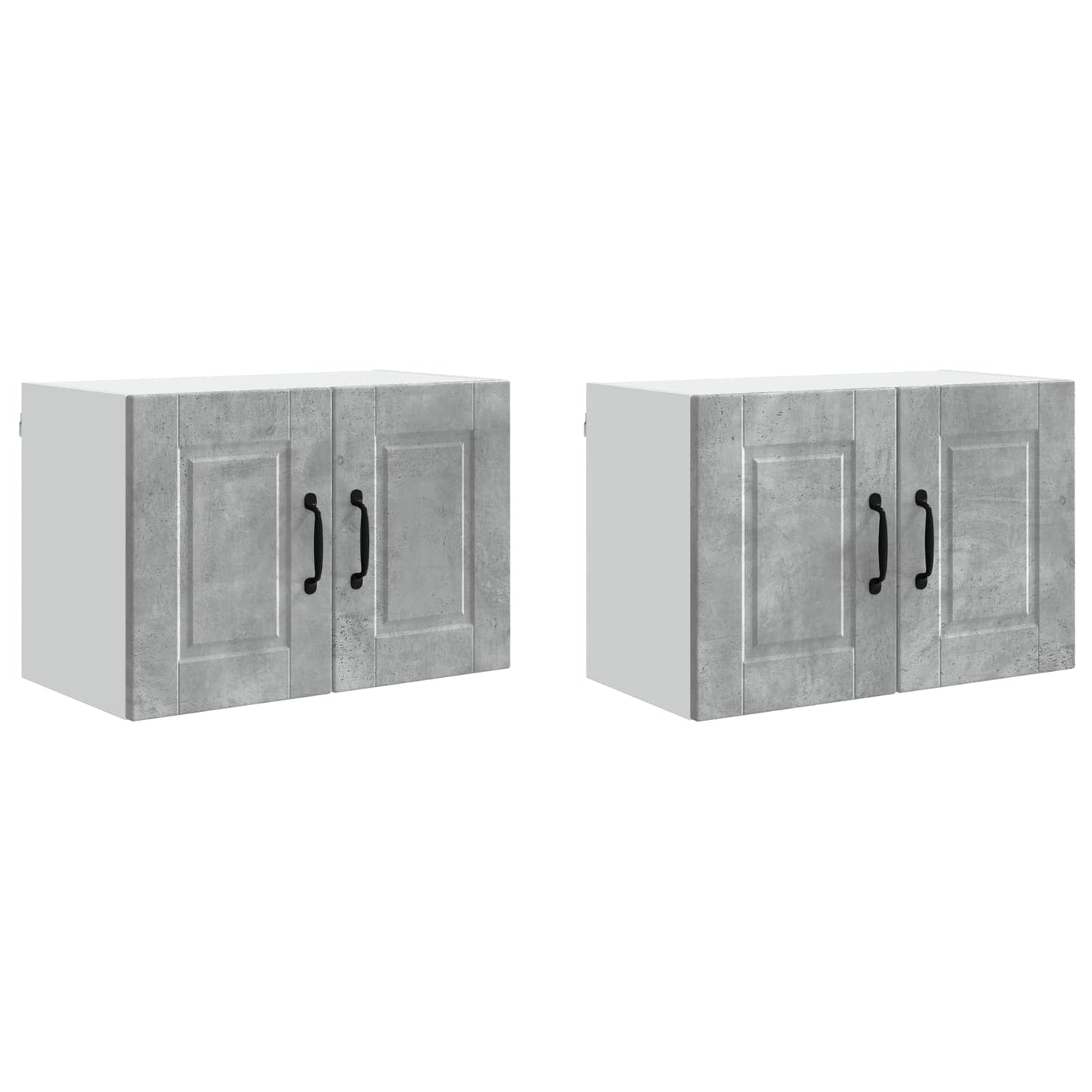 Wall Cabinet PORTO 2 pcs Concrete Grey 60 x 31 x 40 cm