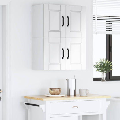 Wall Cabinet PORTO 2 pcs High Gloss White 60 x 31 x 40 cm