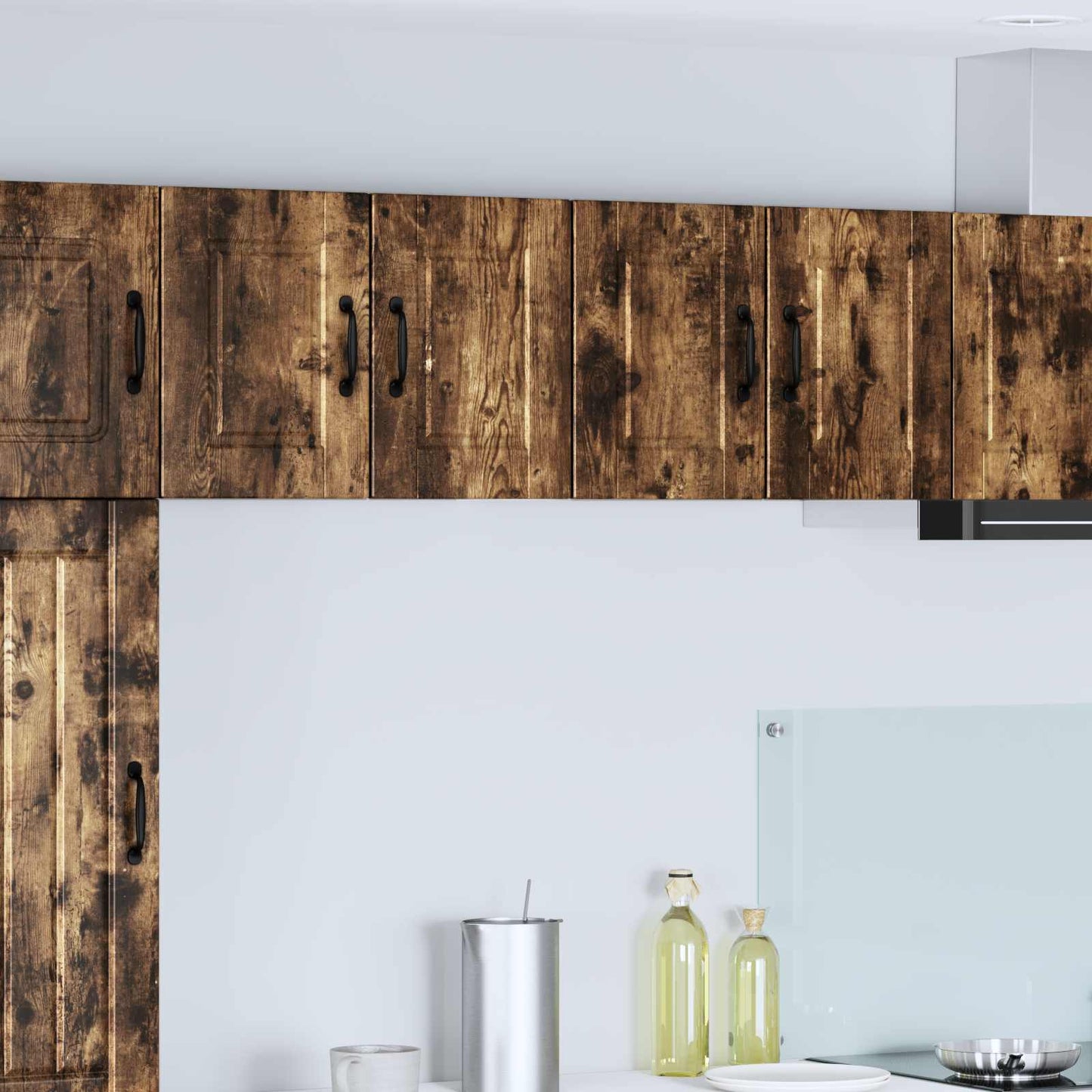 Wall Cabinet PORTO 2 pcs Smoked Oak 60 x 31 x 40 cm