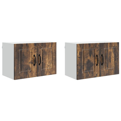 Wall Cabinet PORTO 2 pcs Smoked Oak 60 x 31 x 40 cm