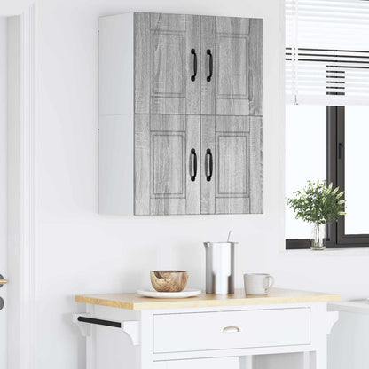 Wall Cabinet PORTO 2 pcs Grey Sonoma 60 x 31 x 40 cm