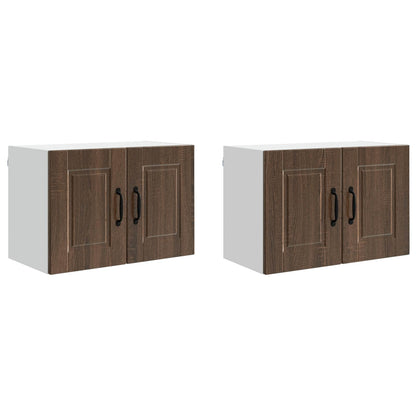 Wall Cabinet PORTO 2 pcs Brown Oak 60 x 31 x 40 cm