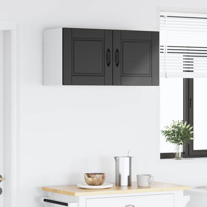 Wall Cabinet PORTO Black 80 x 31 x 40 cm Engineered Wood