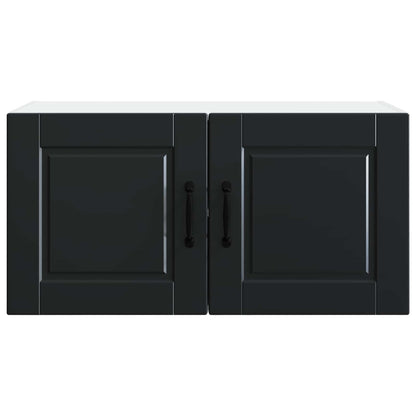 Wall Cabinet PORTO Black 80 x 31 x 40 cm Engineered Wood