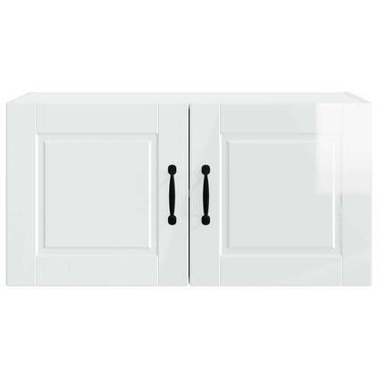 Wall Cabinet PORTO High Gloss White 80 x 31 x 40 cm