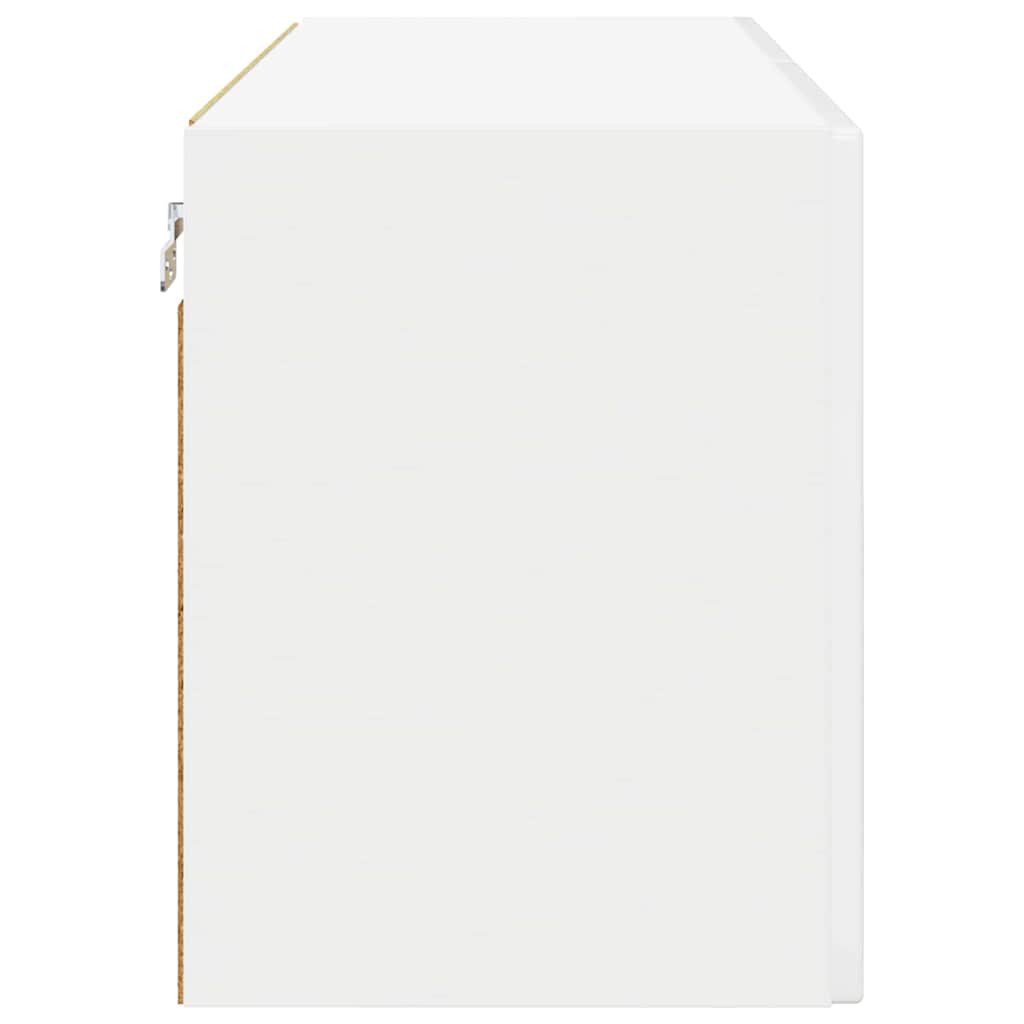 Wall Cabinet PORTO High Gloss White 80 x 31 x 40 cm