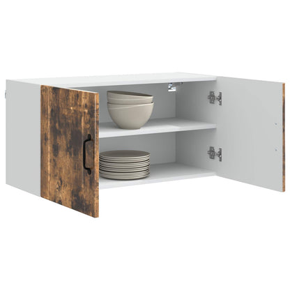 Wall Cabinet PORTO Smoked Oak 80 x 31 x 40 cm Engineered Wood