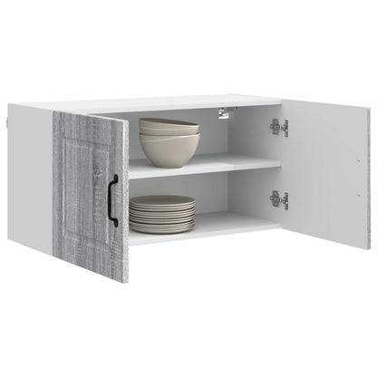 Wall Cabinet PORTO Grey Sonoma 80 x 31 x 40 cm Engineered Wood