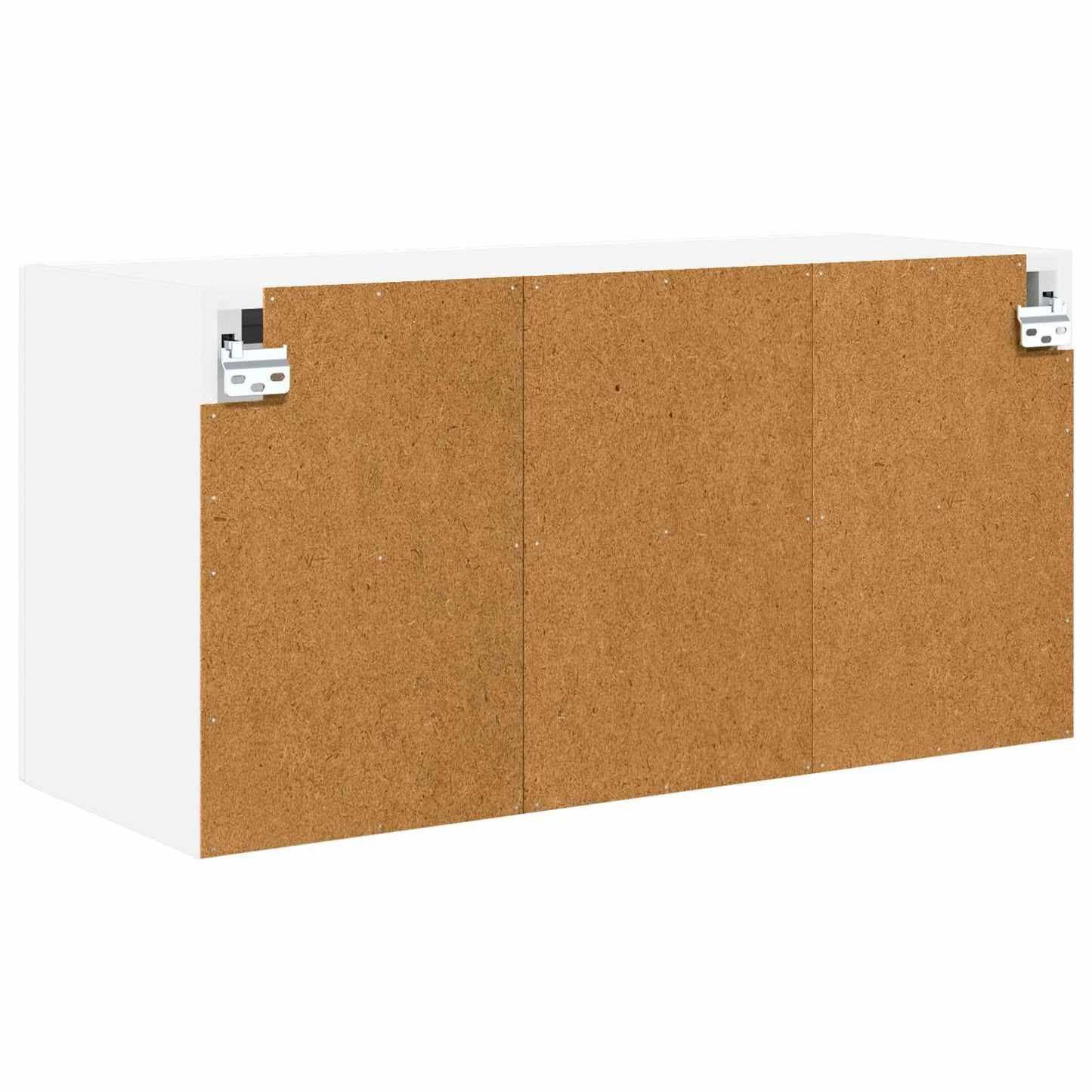 Wall Glass Cabinet PORTO White 80 x 31 x 40 cm Engineered Wood